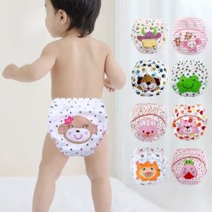 1PC random color 3Layers Baby Training Pants Learning Panties Infant Shorts Boy Girl Diapers Cotton Nappies