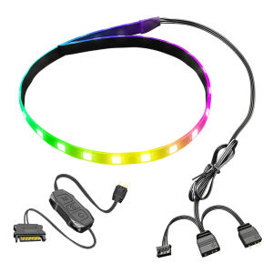 [Vktech] USB ARGB 4pin LED Light Bar for PC Case 5V RGB RGB Lamp with SATA and 3PIN