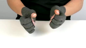 Open Finger Compression Therapy Gloves - Thumb and Wrist Support Sarung Tangan Terapi Fingerless