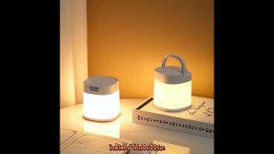 โคมไฟข้างเตียงแบบสัมผัสขนาดเล็กชาร์จผ่าน กันน้ำ USB 2400mAH ไฟกลางคืนหรี่ได้3โหมดโคมไฟห้องนอน pelindung Mata สำหรับโคมไฟอ่านหนังสือ แบตเตอรี่ใช้งานได้นาน20ชั่วโมง LED ของขวัญเด็ก