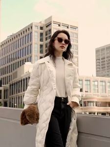 Yigue | Warm Slim Waist Elegant Long Down Coat