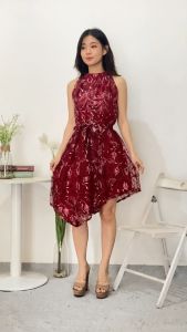 Ken-102 Dress Wanita Kekinian / Dress Kondangan Wedding Dress Korean Style / Baju Natal / Bridesmaid Dress Gaun Pesta Mewah Elegan