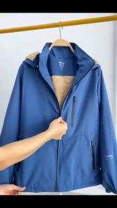 ÁO KHOÁC GIÓ 3 KHÓA LÓT LÔNG NAM chất liệthôu dày dặn kiểu dáng thể thao