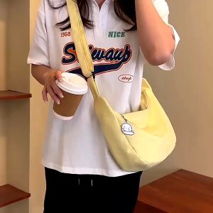 dumpling bag Korean Version ins Japanese Harajuku Simple Waffle Casual Literary One-Shoulder Diagonal bag