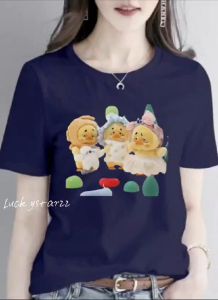 (COD)KAOS ATASAN UPSET DUCK 3/COTTON COMBED WANITA