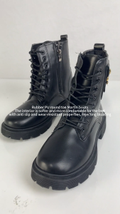 Falimottype)Size35-40 womens British style Martin boots versatile thick soled autumn and winter fashionable short boots ins trendy leather boots