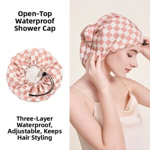 RHOS | Double Open Waterproof Double Layer Thicker Bath Cap Adjustable
