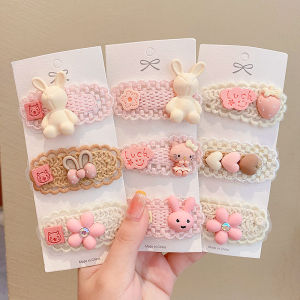 Cute Girl Baby Hair Clips Side Brain BB Clip Childrens Accessories Hair Decorations Korean Style Coffee Milk Color Hairpins
