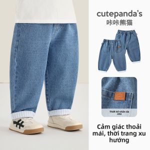 CUTEPANDAS | Quần Jeans Dân Dã Cho Trẻ Em Mùa Thu