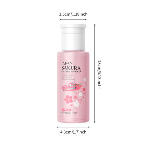 Laikou | LAIKOU New Sakura Makeup Remover Deep Cleaning Soothe Skin Sensitive Face Gentle Non Irritating Makeup Remover 100ml