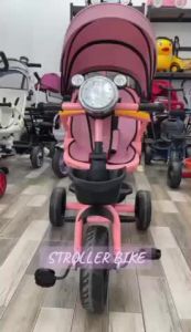 Durable Reclinable Two-way facing Push stroller bicycle with lights for babies and toddler ages 7 months-2 years old