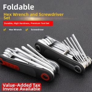 Folding Electric Vehicle and Motorcycle Repair Tool Set Hex Key Torx Screwdriver Wrench