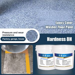 Indooroutdoor wearresistant floor paint selfdraining pure natural color sand epoxy floor paint