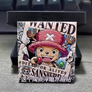 Bandai | Poster Truy Nã Luffy One Piece 3D Nổi Gốm Sứ Nam Châm Dán Tủ Lạnh Hoạt Hình Anime Đồ Trang Trí Đồ Sưu Tầm Dành Cho Người Hâm Mộ Người Lớn