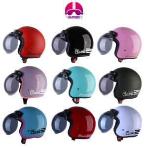 Helm Bogo Classik Kaca BOBO SNI Pria Wanita Dewasa Free Bubble / helem wanita dan pria -Hitam Gloxy