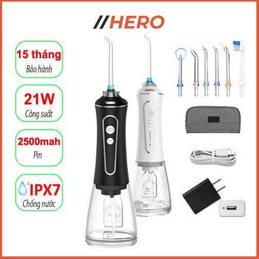 Máy tăm nước Hero h2ofloss HF-P11 (mẫu nâng cấp của HF-9P) 2023 - Bảo hành 12 tháng