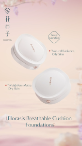 花西子 Florasis Cushion Foundation 13g*2 Flawless Jade Breathable – Custom-Fit Radiance for Hydrated or Matte Perfection