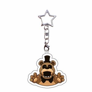 Bandai | Móc Khóa Acrylic FNAF Phiên Bản Q - Foxy Freddy Fazbear Chica Bonnie Mặt Dây Chuyền Ba Lô Phụ Kiện Game Đồ Trang Trí Dành Cho Người Hâm Mộ