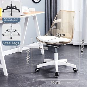 Simplified Transparent Rotating Adjustable Chair