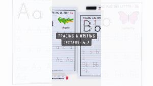 TRACING AND WRITING LETTERS: A - Z | English Laminated Alphabet Learning Letter Tracing and Writing Worksheets Fine Motor Skills For Preschool Kindergarten SPED