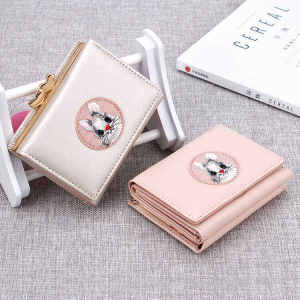 Cute Small Capacity Womens Wallet Embroidered Integrated Lightweight Short Style Student Coin Card Holder New 2025 Model
