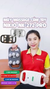 Máy massage đấm lưng và giãn cơ toàn thân 6 đầu Nikio NK-272 Pro - 9 chế độ 20 cấp tốc độ mát xa