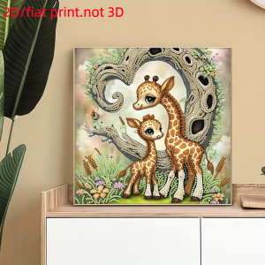 other | 2D/Flat1 Diamond Painting Frameless Painting Animal Patterns Canvas Materials Office Living Room Wall Decoration