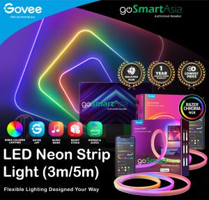 [READY STOCK] Govee Neon Strip Light 3M/5M with Music Sync DIY Lighting Mode LED Light Strip RGB Light Gaming Light