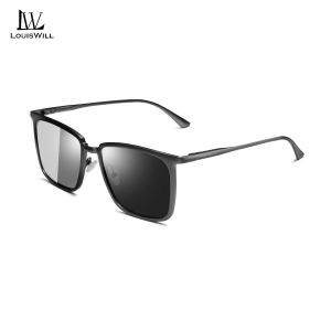 LouisWill Auto Color Changing Sunglasses Photochromic Sunglasses Night Vision Lens Sunglasses TAC Polarized Sunglasses Driving Sunglasses Dual-Use UV400 Sun Protection
