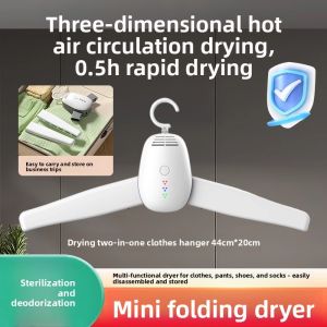 Portable Travel Dryer Folding Laundry Drying Rack Mini Sanitizing Clothesline Home Dormitory Business Trip Clothesline