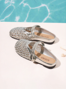 Josiny | Lattice Open-Toe Slip-On Sandals Breathable Fashion