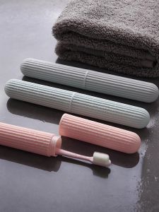 Hộp Đựng Chổi Du Lịch Cầm Tay Đơn Giản Có Họa Tiết Sọc Hộp Đựng Chổi Hộp Đựng Dụng Cụ Vệ Sinh Răng Miệng Hộp Đựng Chổi