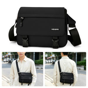 MENSPE Men Fashion Shoulder Bags Sling Chest Bag Cross Body Bags Messenger Bag Waterproof Cross Body Bag Large Capacity Sling Bags Simple Casual Sport Street Bag Student Teenager Bag