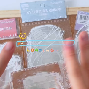 20 Pcs DIY Deco Sticker Laminasi Dried Flower / Pembatas Buku Bunga Kering