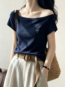 CHOEFULYN | Elegant Slimming Halter Off-Shoulder Short Sleeve T-shirt