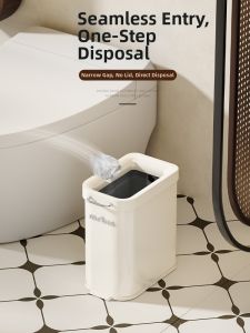 MR.Bin | Stainless Steel Sliver-space Trash Can