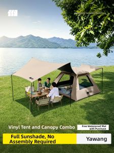 TanXianZhe | Camping Tent Awning 2-in-1 Waterproof Portable