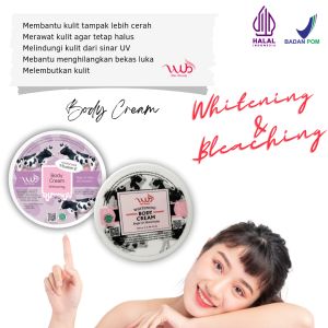 Wub Skinbeauty Body Cream Bleaching Whitening isian 100 Gram. halal BPOM