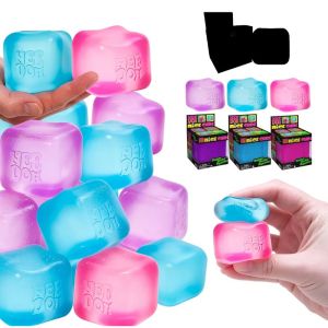 Nee Doh Nice Cube Sensory Squeeze Toy Fingertip Stress Relief Pinching Play Toy Blind Box Toys for Adults
