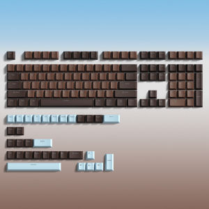 Wopier 132 Phím Retro Đen màu tím anh đào Hồ Sơ Đôi Bắn phím cơ PBT Tùy Chỉnh Key Cap Cho 60% 65% 75% 100% Gateron Cherry MX Gamer Bàn phím cơ