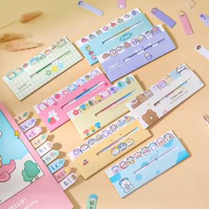 {Ready Stock} 120 Sheets Kawaii Sticky Notes Creative Cute Animal Memo Pad Bookmarks Stationery School Supplies