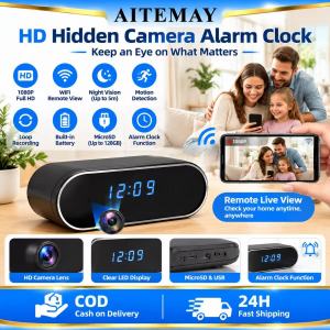 Aitemay New 4KHD Mini WiFi Camera for Improved Clarity Infrared Night Vision Remote Viewing Motion Detection Wireless Mini Camera