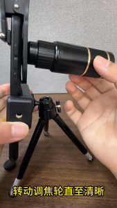 22X Metal Phone Telescope Lens Universal Clip Telephoto Zoom Lens Long Distance Photography for Concert Sports Bird Watching