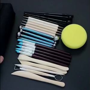 Set of 25 Clay Tools Sculpting Kit Sculpt Smoothing Wax Carving Pottery Ceramic Polymer Shaper Tools