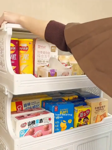 Wheeled lockers 40-60cm Foldable Storage Cabinet Multi Layer Storage Rack Snack Storage Rack Toy Storage Cabinet