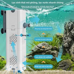 MONLEYTA | Bơm Oxy Mini & Bộ Lọc im lặng cho Bể Cá