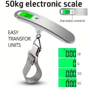 1PC new easy portable scales electronic scales 50KG portable luggage scales handheld weighing scales mini