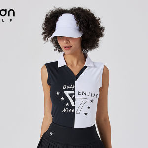 SWAN LOVE GOLF | Slimming Summer Womens Sleeveless T-Shirt V-Neck Casual Outfit