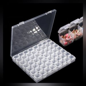 28และ56กริดปักเพชรถังเก็บข้อมูลเพชรภาพวาดตกแต่งยากล่องออแกไนเซอร์เครื่องมืองานปักครอสติช