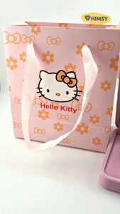 Kawaii Sanrio 925 Silver Sweet HelloKitty Necklace Pendant Bracelet Birthday Gift